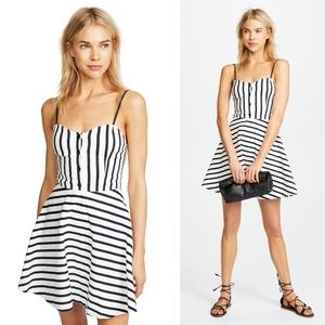 A L I C E + O L I V I A : "Nella" Striped Dress